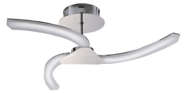 M3562 On LED 3 Light Semi Flush Ceiling Light in Chrome