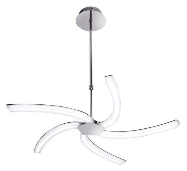 M3560 On LED 5 Light Ceiling Pendant in Chrome