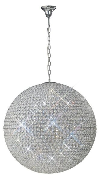 IL30202 Ava 12 Light Chrome & Crystal Ceiling Pendant