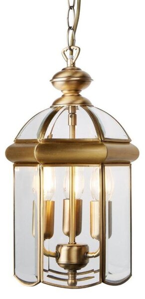 Searchlight 7133AB 3 Light Ceiling Lantern Light In Antique Brass