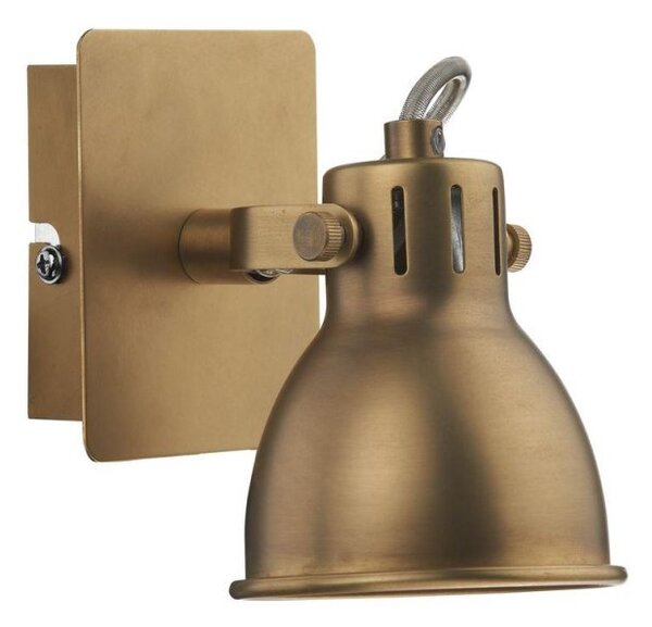 Dar IDA0775 Idaho Single Switched Spotlight in Natural Brass