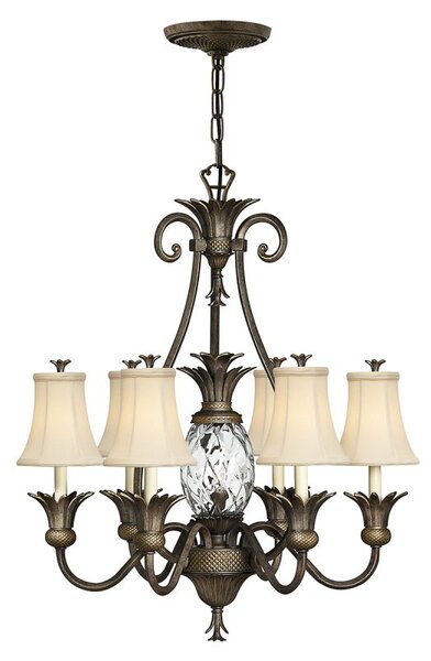 HK-PLANT7-PZ 7 Light Pearl Bronze Decorative Chandelier