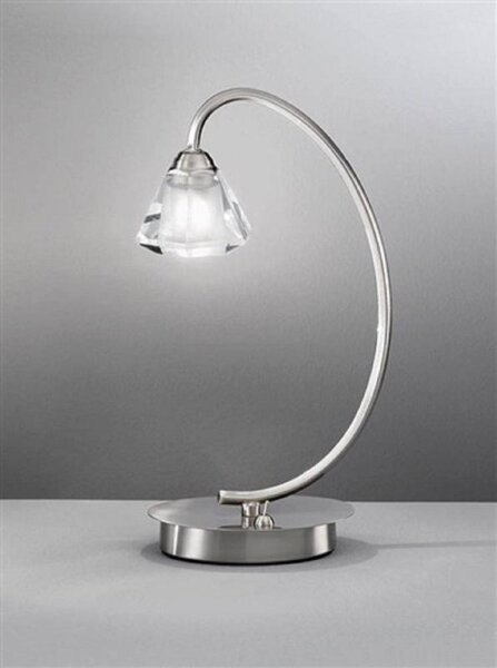 T971 Twist 1 Light Satin Nickel Table Lamp