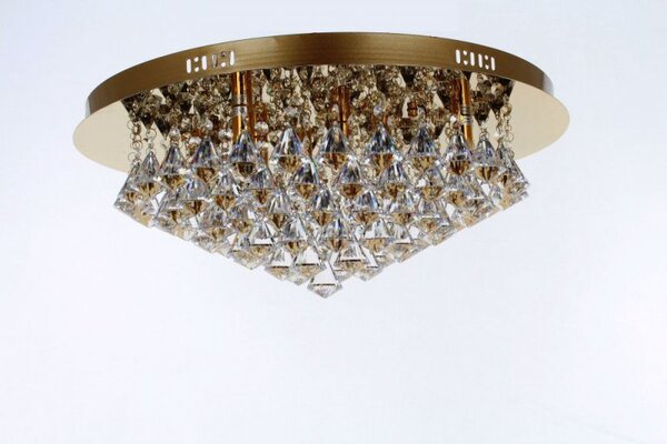 Impex CFH011025/12/G Parma 12 Light Gold Flush Ceiling Light