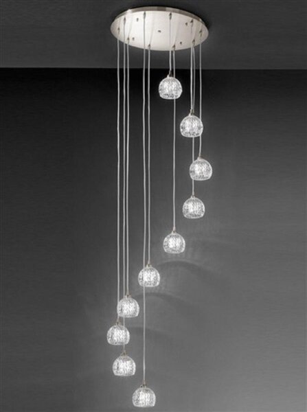 Franklite Tierney FL2300/10 10 Light Cluster Pendant Light