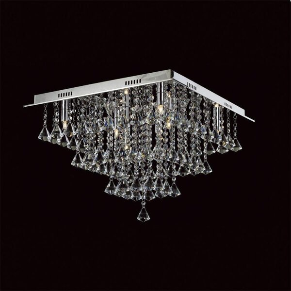 Impex CFH301171/08/PL/CH Parma 8 Light Flush Ceiling Light