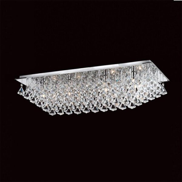 Impex CFH201114/08/PL/CH Parma 8 Light Flush Ceiling Light
