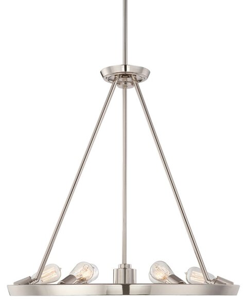 QZ-THEATERROW6IS 6 Light Imperial Silver Hanging Pendant