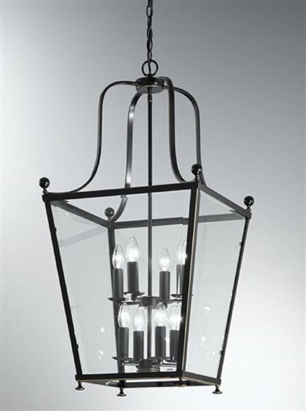 Franklite Atrio LA7005/8 8 Light Bronze Square Ceiling Lantern