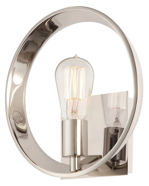 Theater Row 1 Light Imperial Silver Finish Wall Light