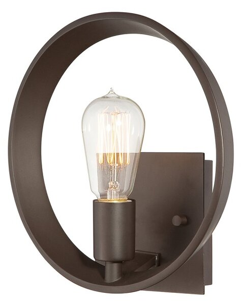 Theater Row 1 Light Western Bronze Finish Wall Light