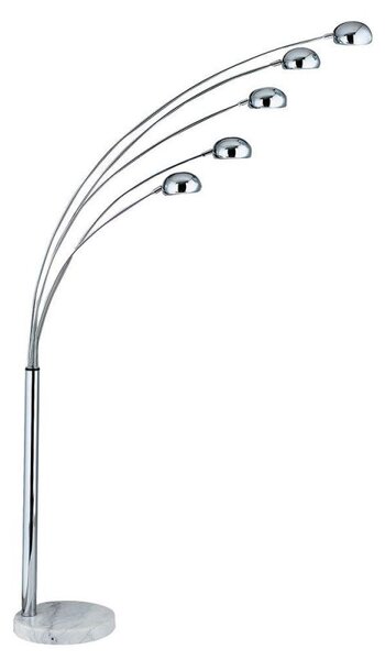 Searchlight 3085-5CC Stylish Chrome ARC Floor Lamp