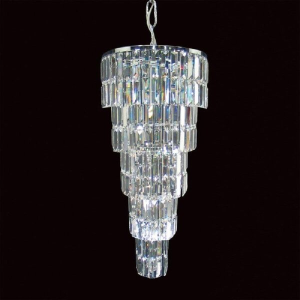 Impex CE20610/07/CH Padua 7 Light Tiered Chrome Ceiling Pendant