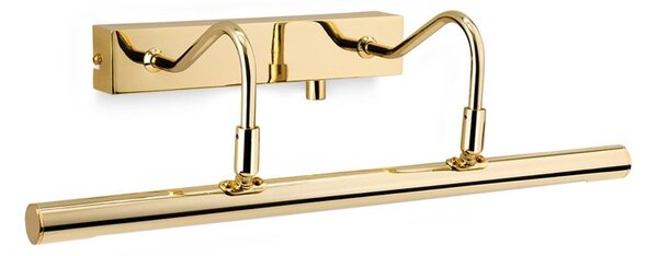 Firstlight 4893BR Dimmable LED Picture Light In Polished Brass - Width: 455mm