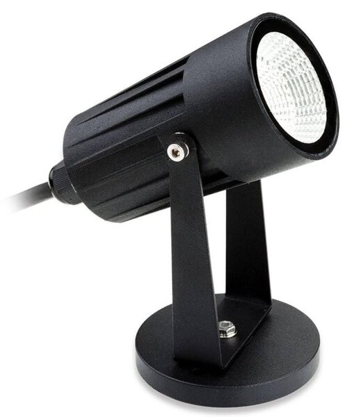 Firstlight 4907BK LED Wall/Floor Spotlight In Black - Optional Spike