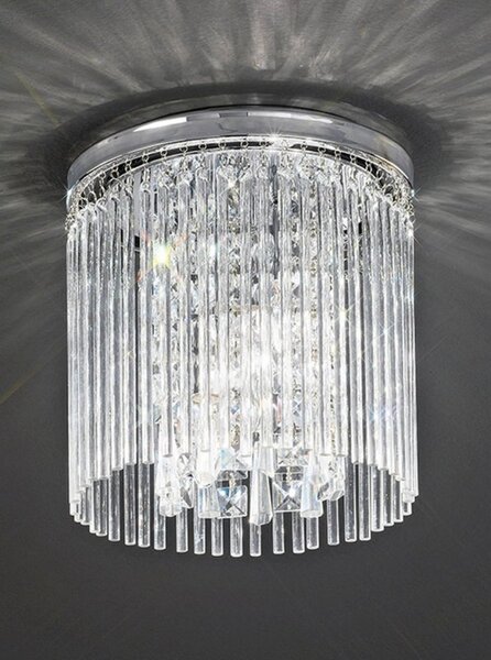 Franklite CF5723 Charisma Small Crystal Flush Ceiling Light