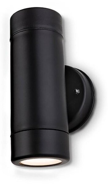 Firstlight 4904BK Ravel Two Light Outdoor Wall Light In Black Resin