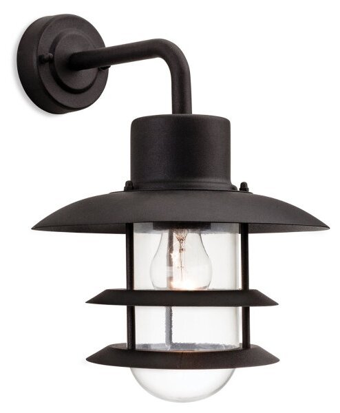 Firstlight 4908BK Austin One Light Outside Wall Lantern Light In Black