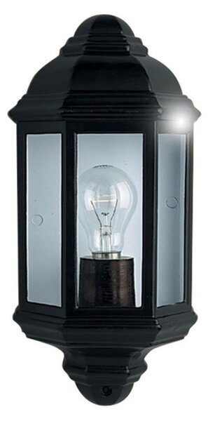 Searchlight 280BK 1 Light Outdoor Wall Lantern Light In Black