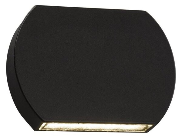 Dar VUL2137 Vulcan Two Light Outdoor LED Wall Light In Grey