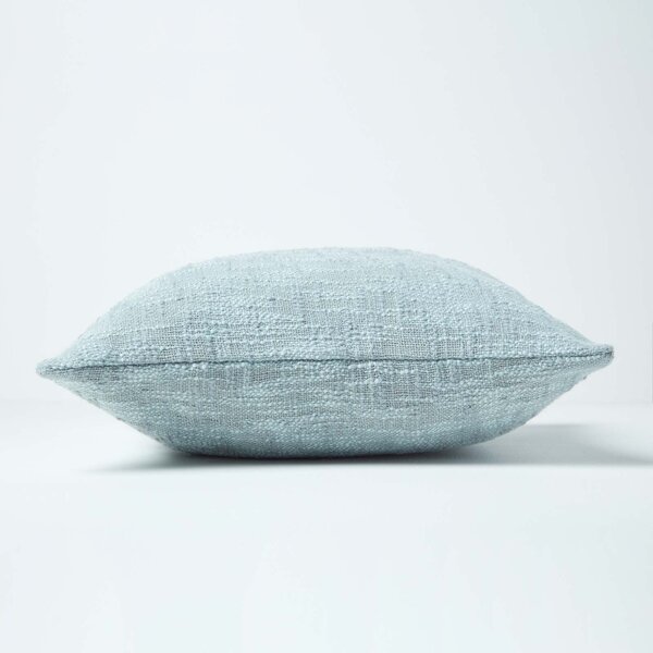 Homescapes Nirvana Cotton Grey Cushion Cover, 45 x 45 cm