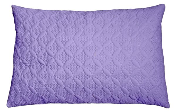 Homescapes Ultrasonic Mauve Quilted Embossed Cushion Cover, 50 x 75 cm