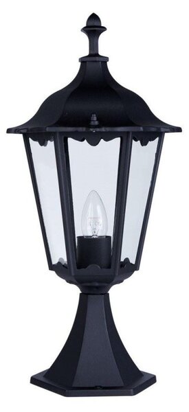 Searchlight 82503BK Alex Outdoor Uplight Post Lamp