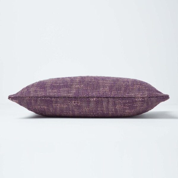 Homescapes Nirvana Cotton Mauve Rectangular Cushion Cover, 30 x 50 cm