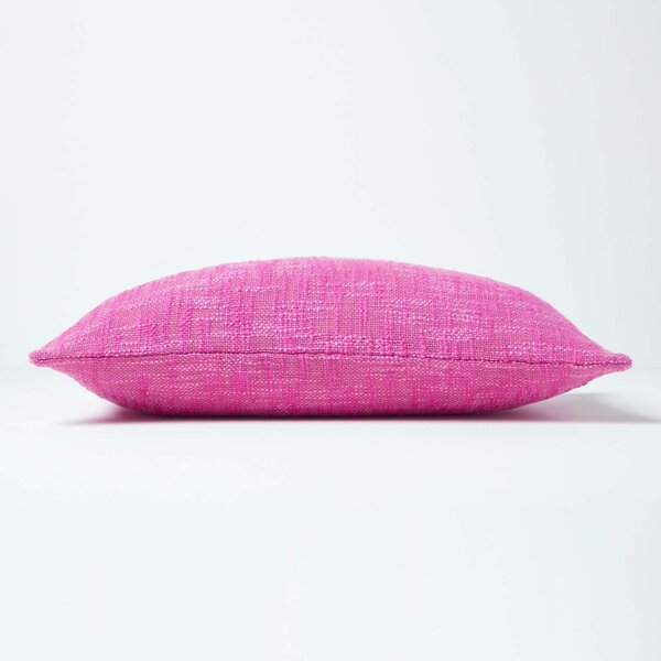 Homescapes Nirvana Cotton Pink Rectangular Cushion Cover, 30 x 50 cm