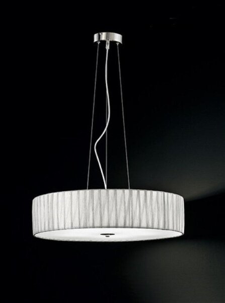 F2284/5 Large Satin Nickel and Silver Ceiling Pendant