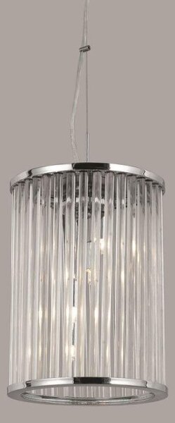 Impex LG012171/04/CH Oklahoma 4 Light Chrome Ceiling Lantern