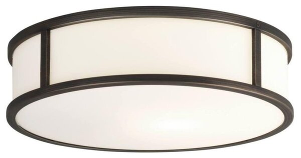 Astro 1121043 Mashiko Round Flush Ceiling Light In Bronze Plate - D: 300mm