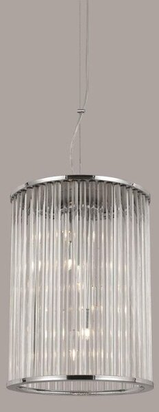 Impex LG012171/06/CH Oklahoma 6 Light Chrome Ceiling Lantern