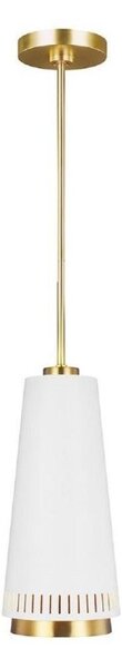 FE-CARTER-P-A-MW Carter 1 Light Ceiling Pendant In Matte White - Dia: 203mm