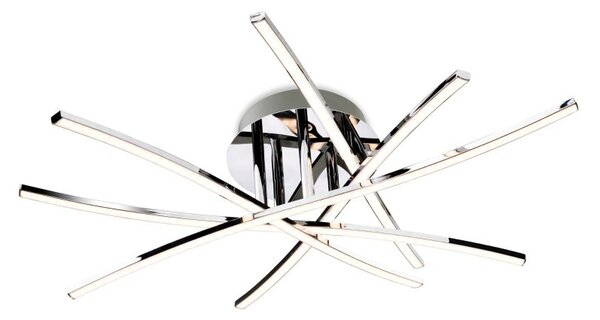 Firstlight 4850CH Caprice LED Flush Ceiling Light In Chrome With Straight Arms