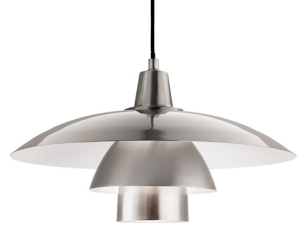 Firstlight 4853BS Olsen One Light Ceiling Pendant Light In Brushed Steel