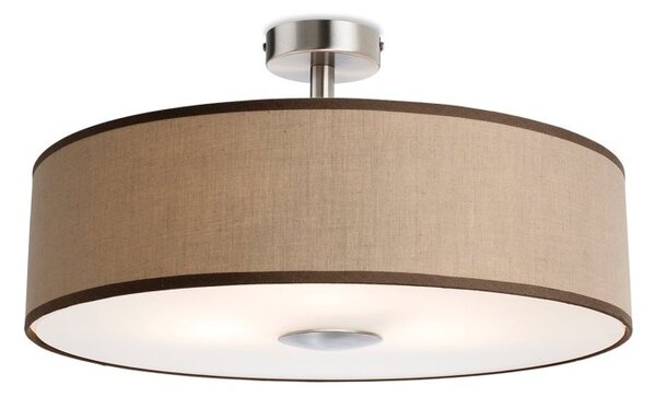 Firstlight 4887TA Madison Three Light Semi Flush Ceiling Light In Taupe