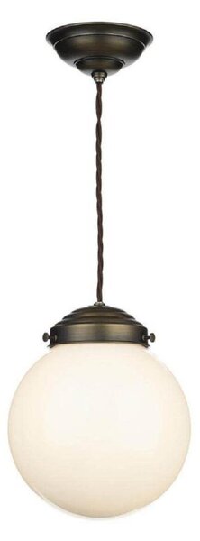 David Hunt Lighting FAI0175 Fairfax 1 Light Ceiling Pendant In Antique Brass With Clear Glass