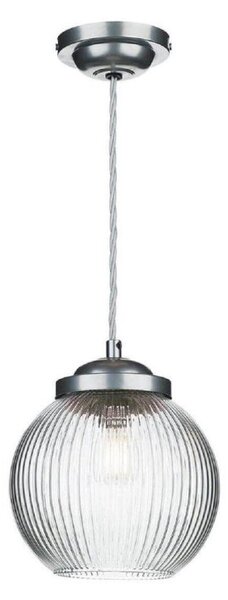 David Hunt Lighting HEN0146 Henley 1 Light Ceiling Pendant In Satin Chrome