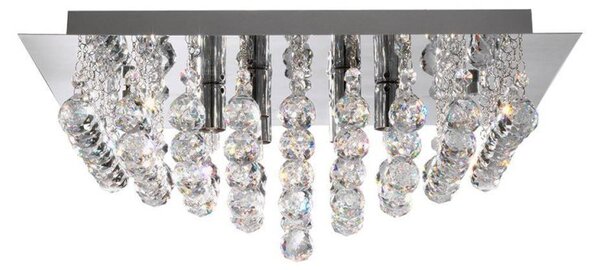 Searchlight 6406-6CC Hanna Square Flush Chrome 6 Light Fitting