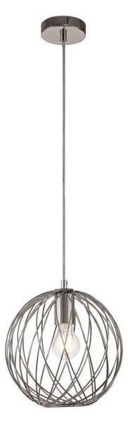 Eclipse 1 Light Sphere Pendant In Polished Nickel