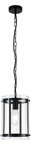 York 1 Light Ceiling Pendant In Matt Black