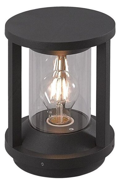 Cole 1 Light Exterior Pillar Lamp Wall Light In Anthracite