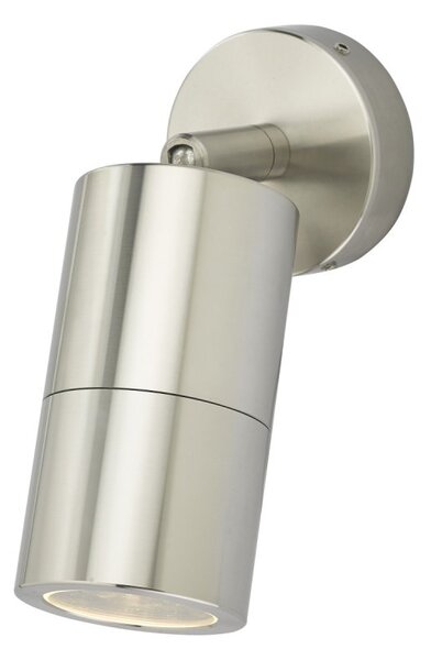 Dar ORT0768 Ortega 1 Light Outdoor Wall Light In Aluminium