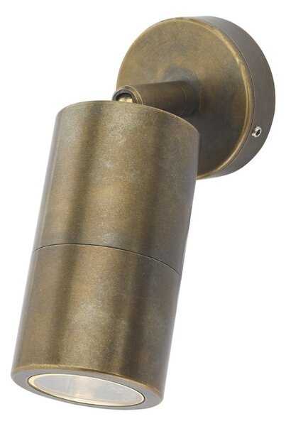 Dar ORT0775 Ortega 1 Light Outdoor Wall Light In Brass