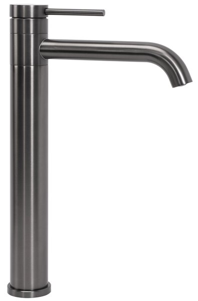 Bathroom faucet Rea LUNGIS Gun Grey Super High