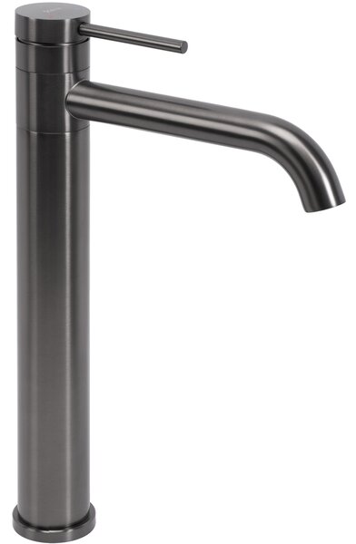 Bathroom faucet Rea LUNGIS Gun Grey Super High