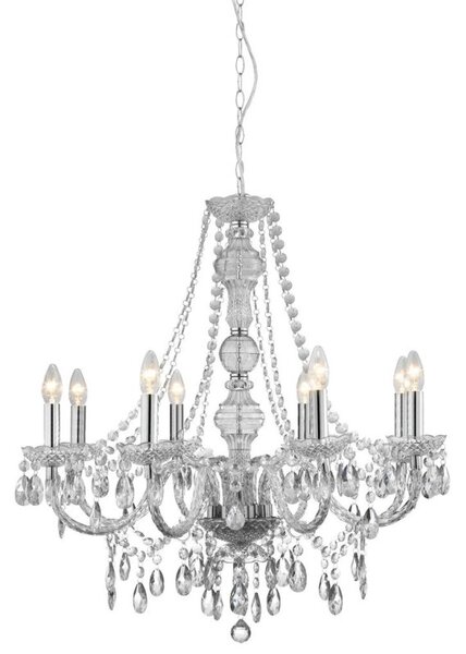 Searchlight 8888-8CL Marie Therese 8 Light Clear Acrylic Chandelier