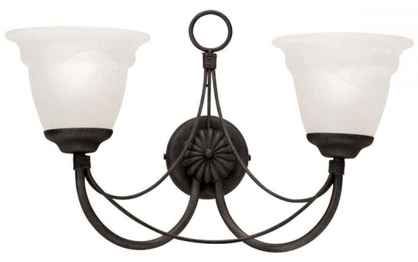 Elstead CB2 BLACK Carisbrooke 2 Light Wall Light In Black - Fitting Only