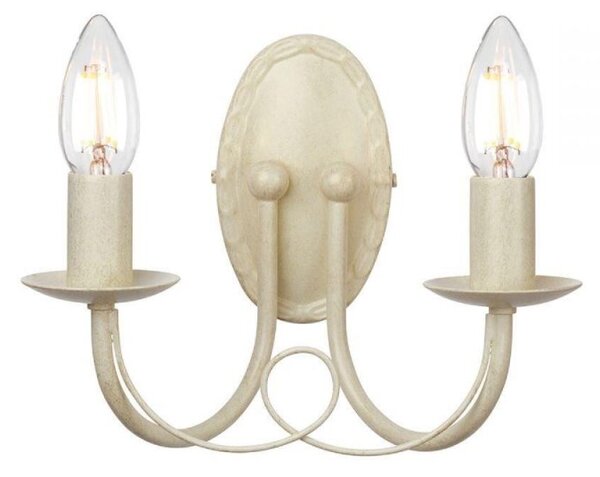Elstead MN2 IV/GLD Minster 2 Light Wall Light In Ivory/Gold - Fitting Only